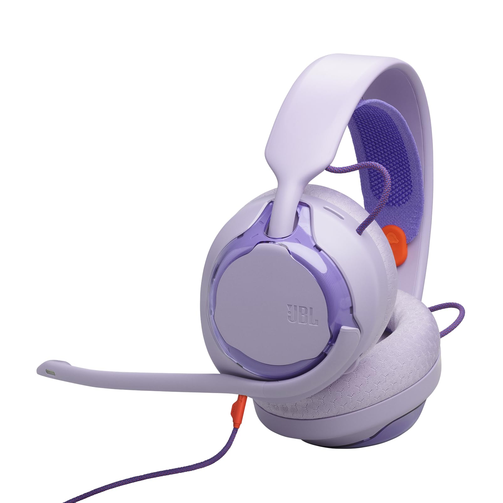 JBL Quantum 250 Wired Over-Ear Gaming Headphones, JBL Quantum Spatial Sound, Noise Canceling Microphone, 3.5mm Cable, Compatible with Apple/PC/Xbox/PlayStation/Nintendo Switch, Purple - JBLQTUM250PUR
