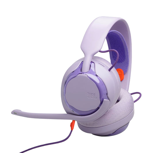 JBL Quantum 250 Wired Over-Ear Gaming Headphones, JBL Quantum Spatial Sound, Noise Canceling Microphone, 3.5mm Cable, Compatible with Apple/PC/Xbox/PlayStation/Nintendo Switch, Purple - JBLQTUM250PUR