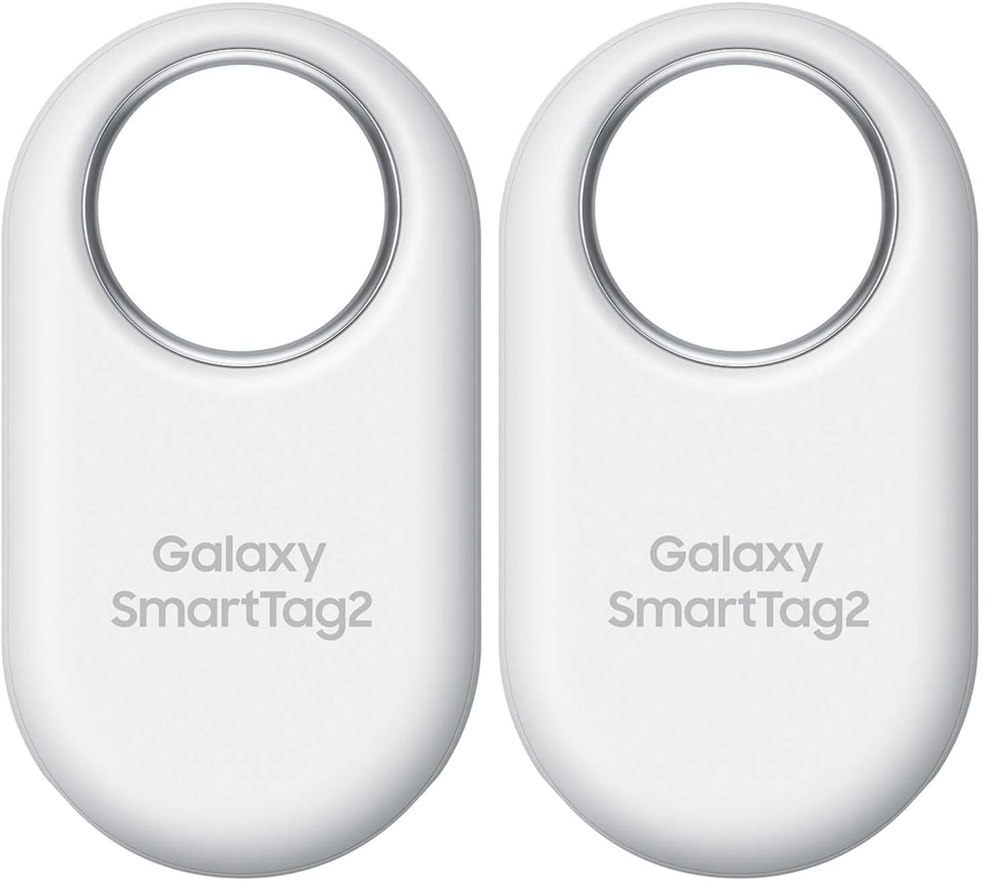 Samsung Galaxy SmartTag2 Bluetooth Tracker, Compass View, Nearby Search, Up to 500 Days Lifetime, Water Resistant, White (Pack of 2) - EI-T5600BWEGEU