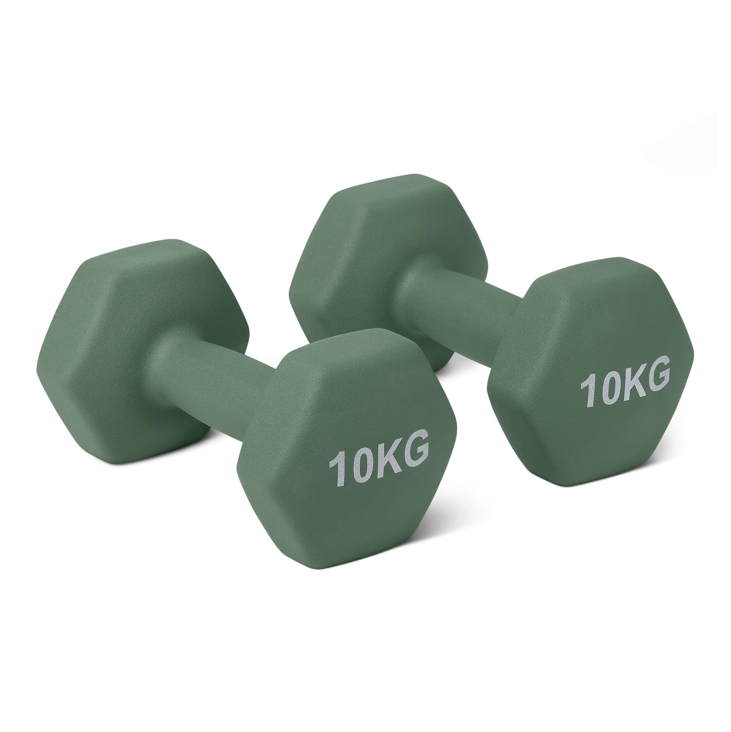Amazon Basics Neoprene Dumbbell Weights Set, Pair of 10 kg - GND010