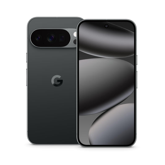 Google Pixel 10 Pro - Android smartphone without SIM lock, with Gemini, triple rear camera system, more than 24 hours of battery life and 6.3-inch Super Actua display - Obsidian, 128GB - GA09601-AN