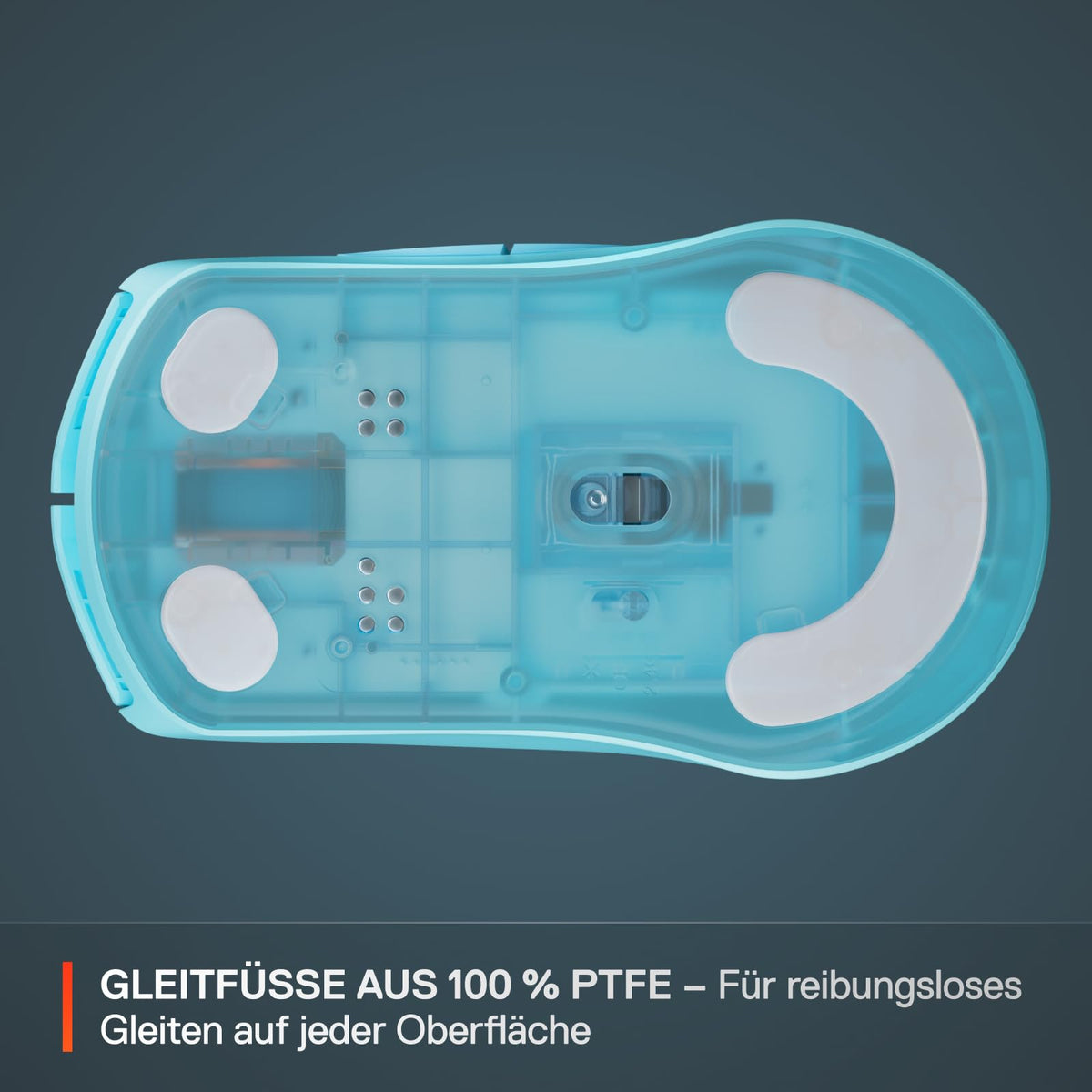 SteelSeries Rival 3 Wireless Gen 2 Mouse de gaming – 2,4 GHz și Bluetooth – senzor optic TrueMove Air de 18.000 DPI – 60 milioane de clicuri garantate – ultra ușoară – picioare de PTFE – Aqua - 62526