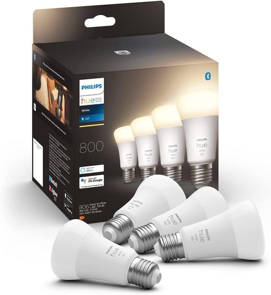 Philips Hue White E27 Pack of 4 929001821625