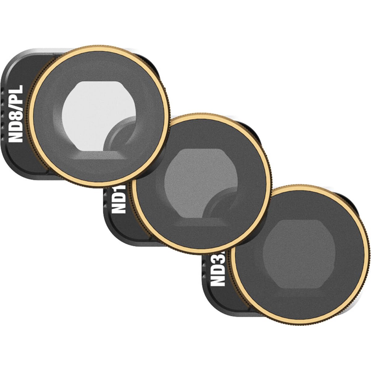 PolarPro - DJI Mini 3 Pro - Vivid - ND8/PL + ND16/PL + ND32/PL (3-Pack) - Ultra-Lightweight Aluminum - Precisely Engineered - horizontal and vertical shooting modes - Color Neutrality - MINI3-PRO-VIVID