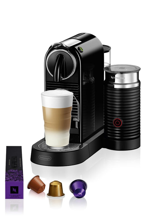 De'Longhi Nespresso Citiz EN267.WAE coffee machine with milk frother, energy saving function, black - EN267.BAE