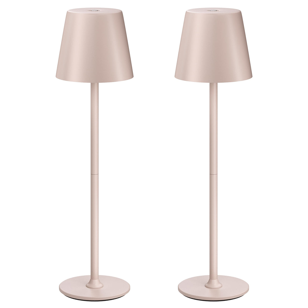 UPXNBOR LED Table Lamp Wireless 2-Piece Set, Metal Table Lamp for Outdoor & Indoor - UP-WSA