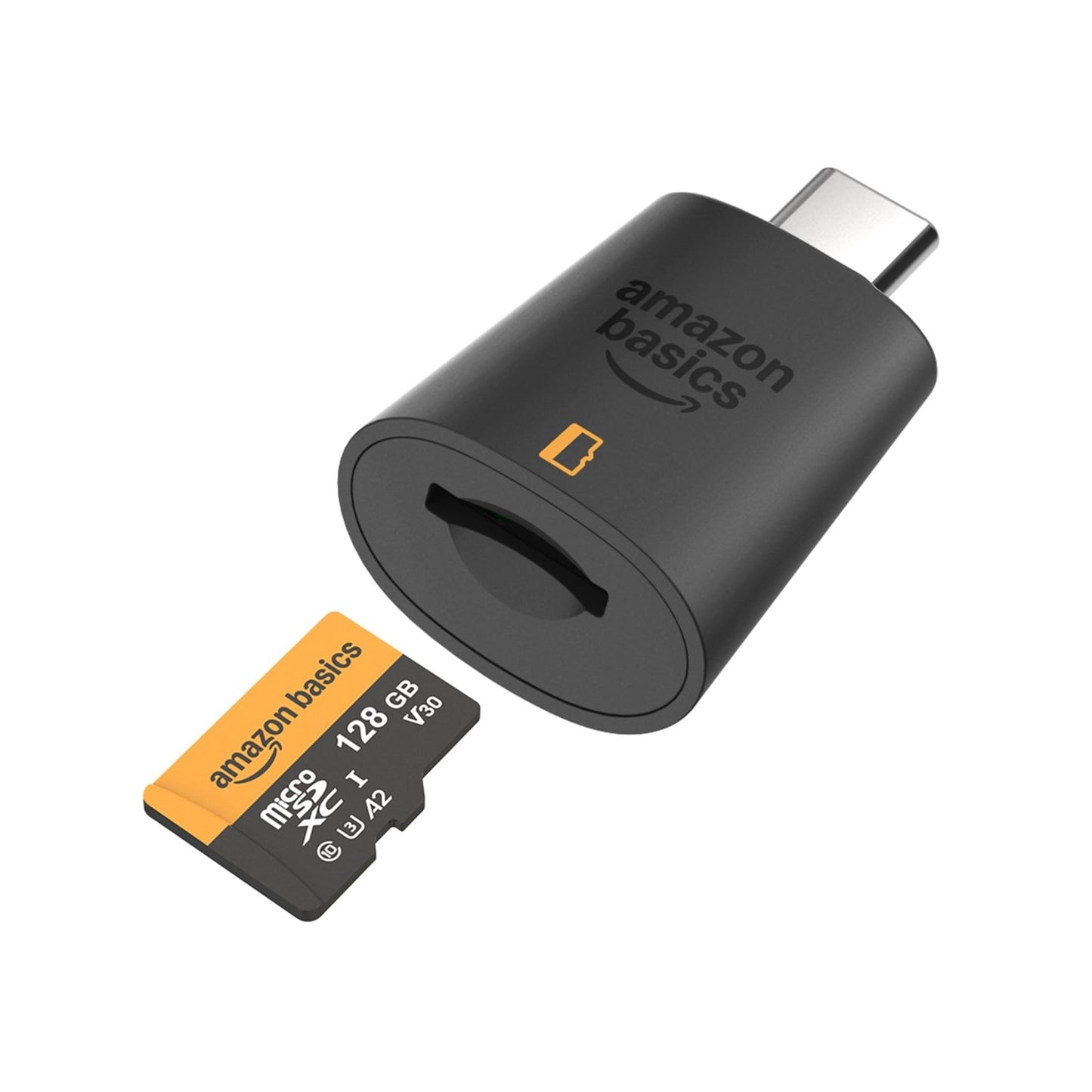 Amazon Basics 128GB microSDXC Card with Adapter, Read Speed up to 200MB/s, Pack of 1 - LSMICRO128GU3-H