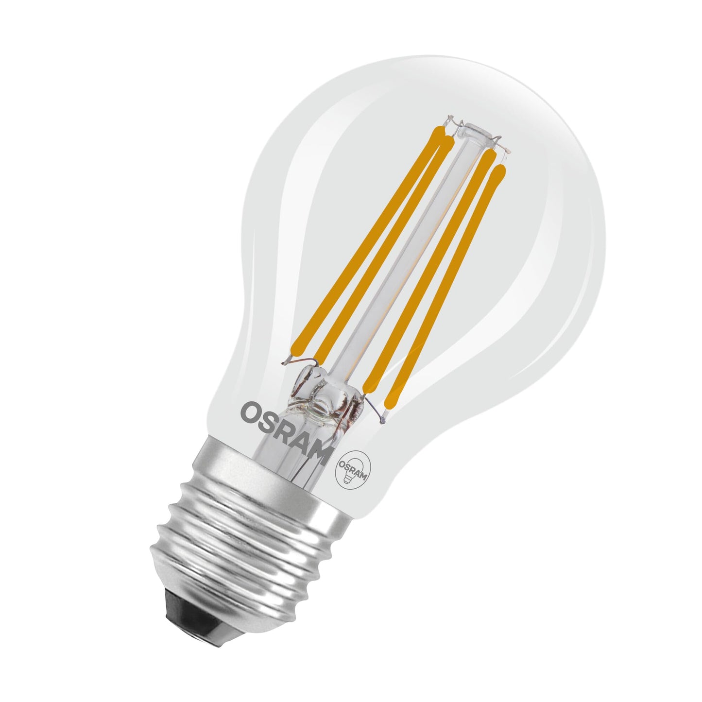 Osram highly efficient LED lamps with energy efficiency class A, value pack with 15 bulbs, replaces conventional 60W light bulbs, warm white (2700K), E27, filament glass - 4099854297601