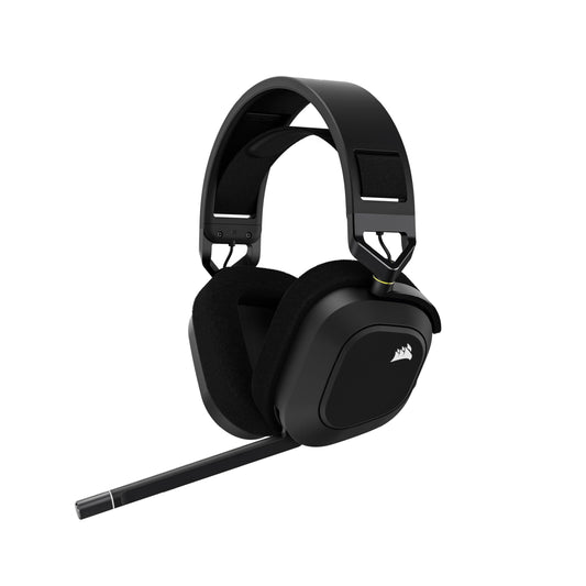 Corsair HS80 RGB Wireless Multiplatform Gaming Headset - Dolby Atmos - Omnidirectional Microphone - iCUE Compatible - PC, Mac, PS5, PS4 - Carbon - CA-9011235-EU