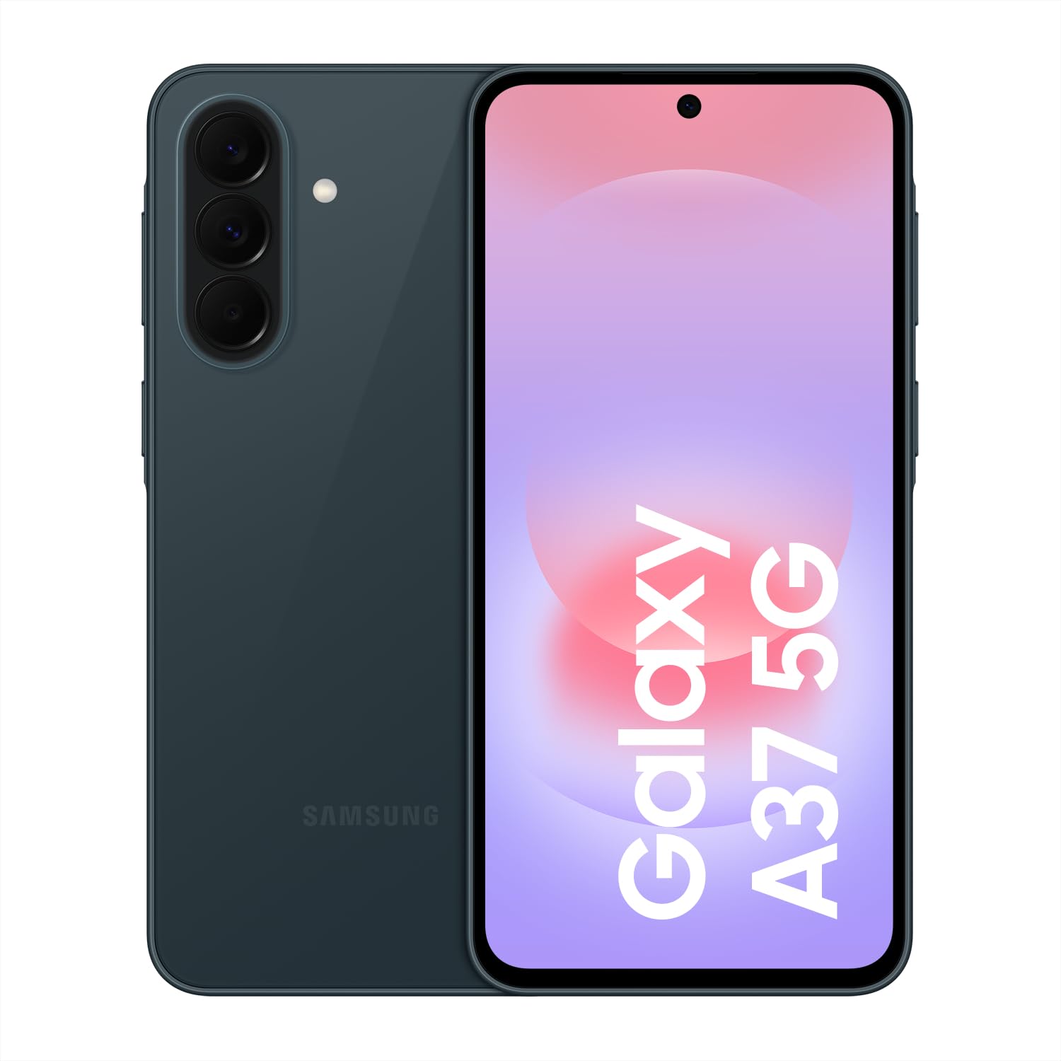 Samsung Galaxy A37 5G, Slim AI smartphone, Awesome Intelligence, 128 GB storage space, 50 MP wide-angle camera, Up to 2 days battery life, IP68, Awesome Graygreen, 2.5 year manufacturer's warranty