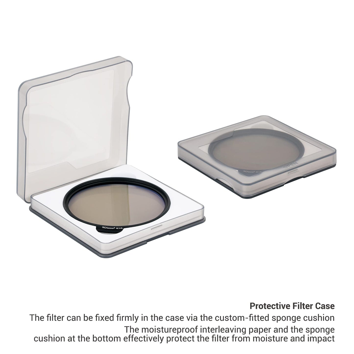 PROfezzion Polarizing Filter 58mm CPL Filter for Canon EOS 2000D 4000D 850D 250D - PF-58CPL