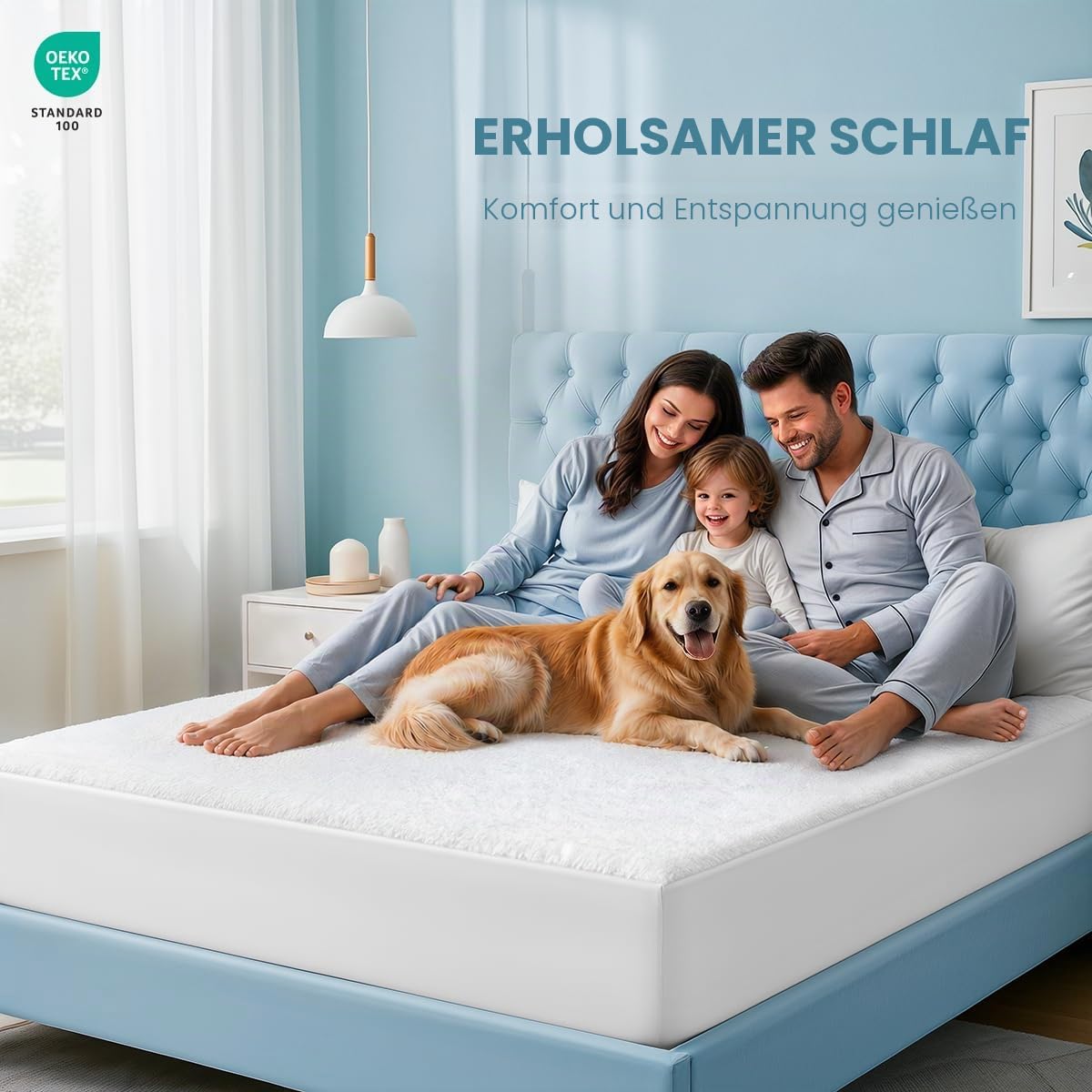 Utopia Bedding Premium 200 GSM 100% Waterproof Mattress Protector, Terry Mattress Cover, Breathable, Fitted Style All Around Elastic (Queen) - UB0051