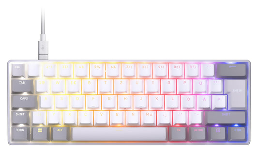 Corsair Clipper PRO MINI 60 SOCD Gaming Keyboard with Hall Effect - White - CH-979111J-DE