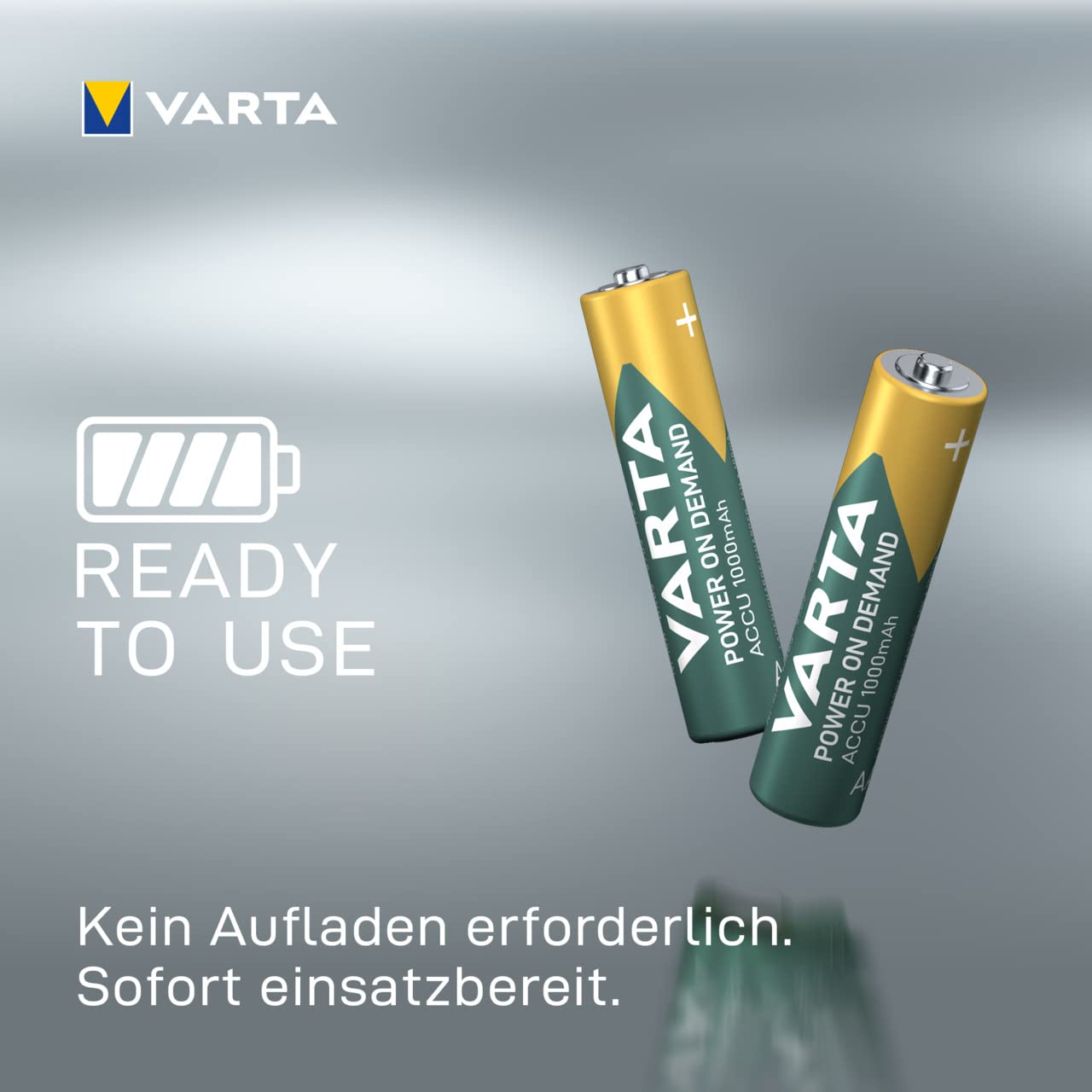 VARTA AAA batteries, rechargeable, 24 pieces, battery, power on demand, 1000 mAh Ni-MH, pre-charged, ready for immediate use [Exclusive to Amazon] - AAA,