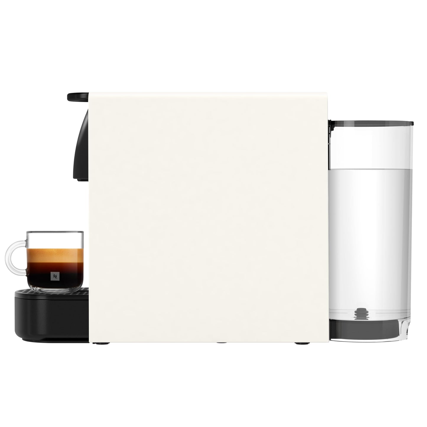 Nespresso Krups Essenza Mini coffee capsule machine - for espresso and lungo, 19 bar for full aroma, ultra-compact design in white, ideal for small kitchens, energy saving with auto-off, model XN1101 - XN1101PR5
