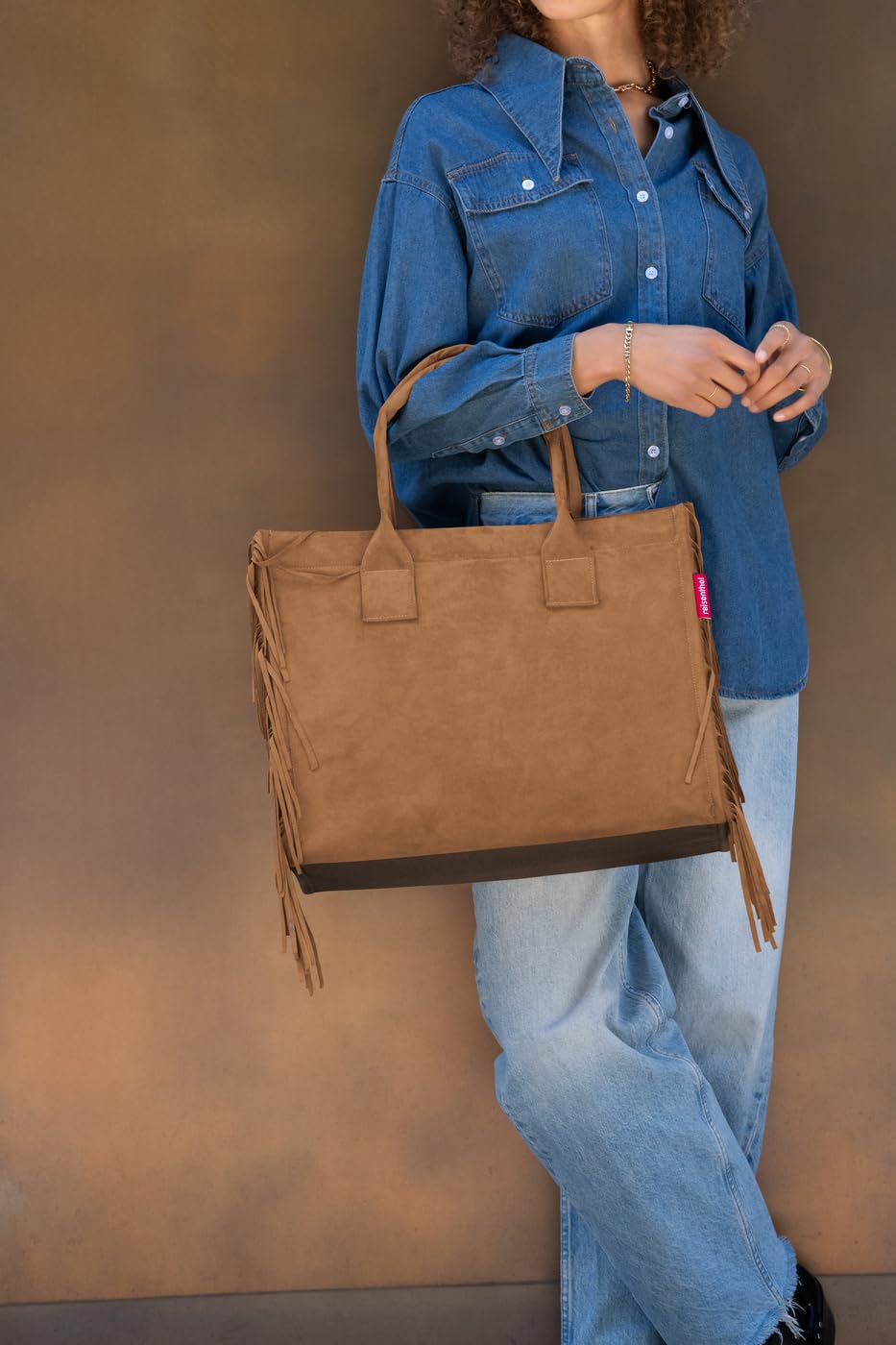 reisenthel daily shopper western – modern, straightforward shopper for every occasion - practical handbag, large enough for your purchases and everyday items - DN6062