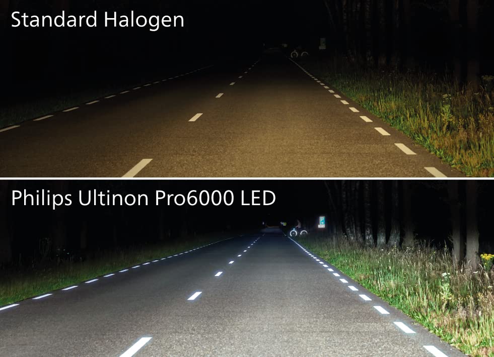 Philips Ultinon Pro6000 Boost H7-LED Moto, street legal headlight bulb for motorcycles*, +300% brighter light** - 2788794