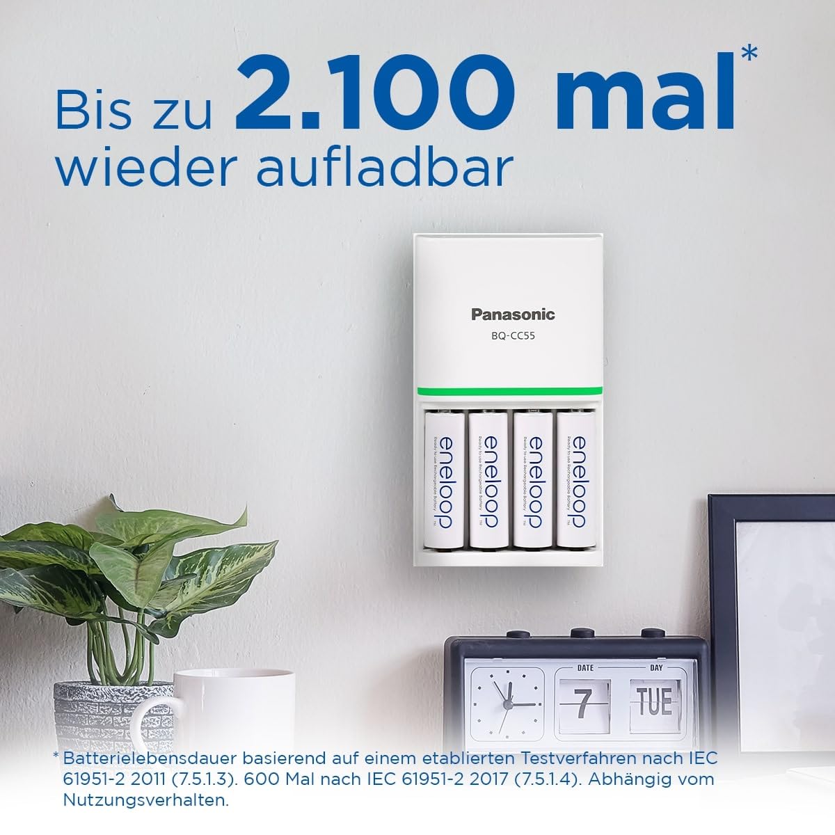 eneloop NI-MH Combo Pack, 4 AA/Mignon batteries + 4X AAA/Micro batteries - BK-KJMCDE44E