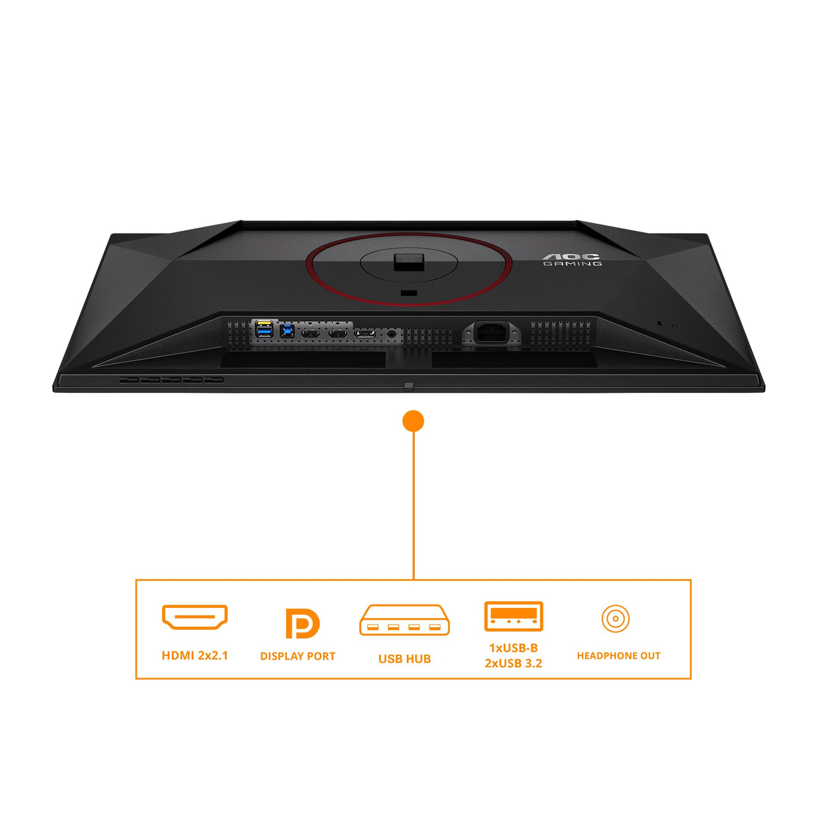 AOC Q27G4SDR Monitor de gaming de 27 inch WQHD cu Hub USB, 360Hz, panou QD-OLED, 0.03ms GtG, HDR400 TrueBlack, compatibil G-Sync, ajustare pe înălțime, (2560x1440 HDMI 2X 2.1 DP 1x 1.4) Negru