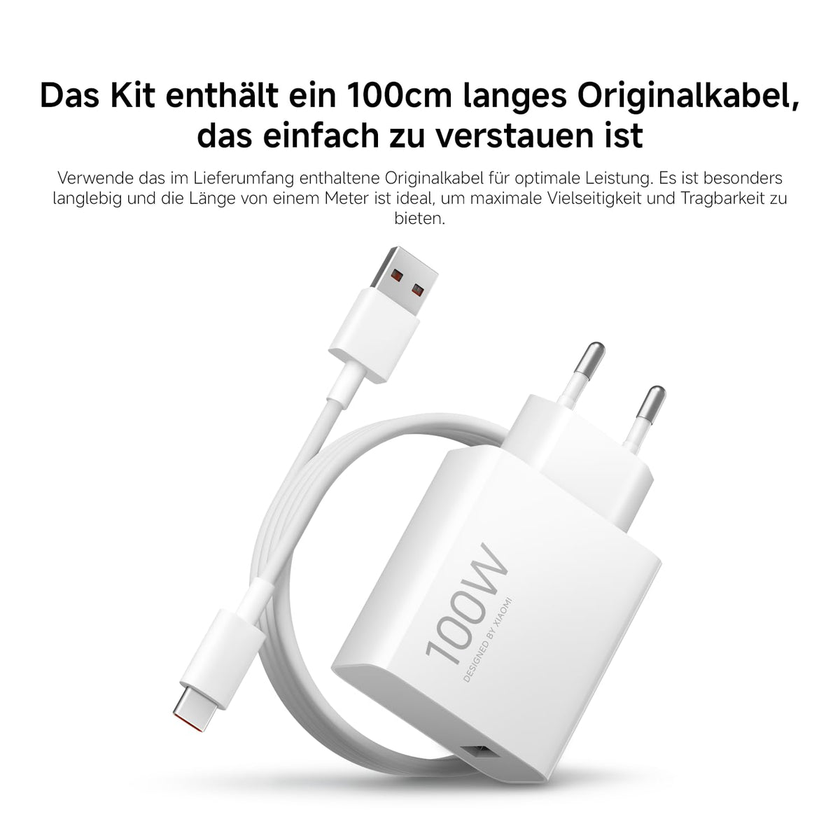 XIAOMI 100W Fast Charger Combo with USB-A Cable