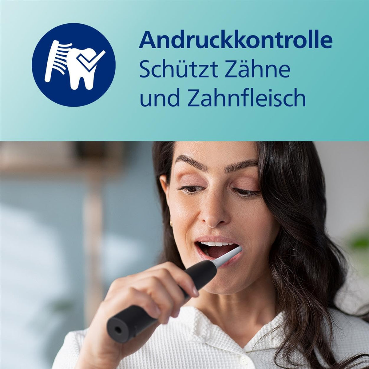 Periuță de dinți electrică Philips Sonicare 3100, periuță sonică, control al presiunii și cronometru, etui de călătorie, negru, HX3673/14