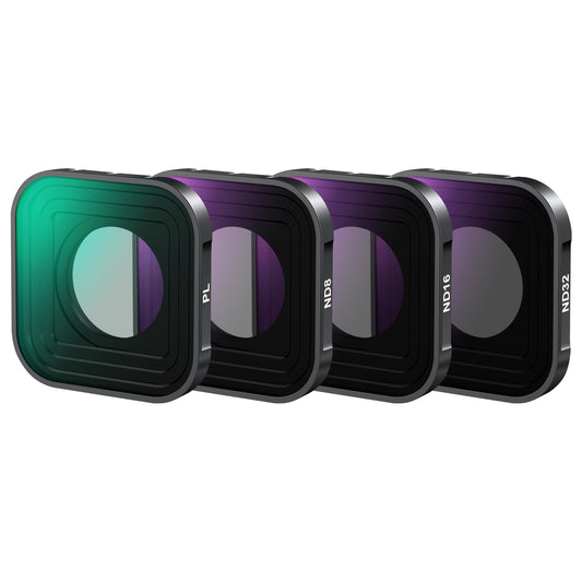 NEEWER PL ND Filter Compatible with GoPro Hero 13 12 11 10 9 Black, 4 Pack PL ND8 ND16 ND32 HD Multicoated Slim Neutral Density Polarizer Lens Filter Kit Action Camera Accessory, FL-GP18 - 10105348