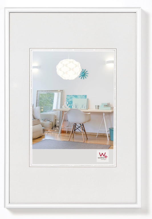 walther design picture frame white 59.4 x 84 cm (DIN A1)New Lifestyle plastic frame KV684W