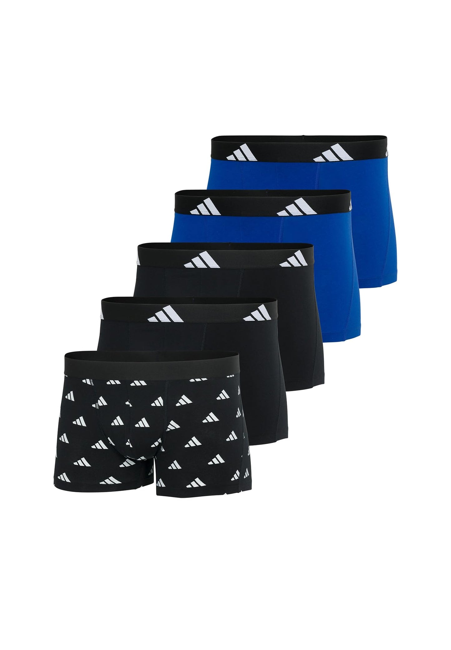 adidas Trunk (5PK) - Active Flex Cotton - Comfortable underwear, 913 Multicolor 2, S - 4AM019