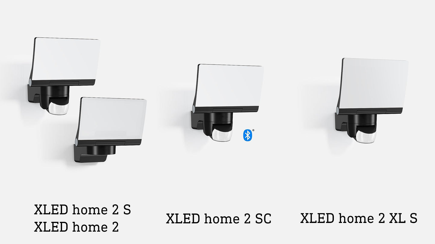 Steinel LED spotlight XLED Home 2 S white, floodlight, fully swiveling, 13.7 W, 180° motion detector, 10 m range, 1550 lm - 33088