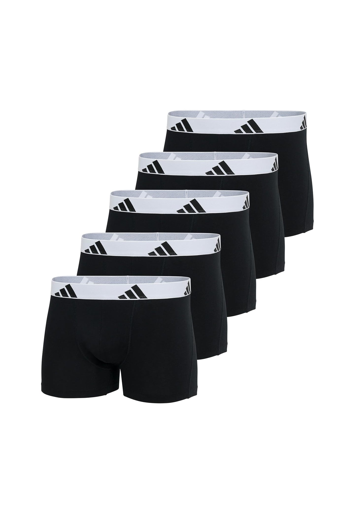 adidas Trunk (5PK) - Active Flex Cotton - Comfortable underwear, 006 Black, M - 4AM019
