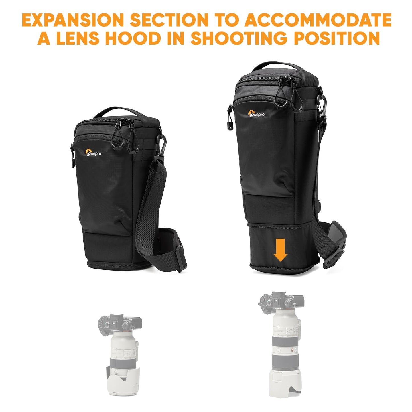 Lowepro ProTactic TLZ 75 Slim AW III toploader camera bag for mirrorless DSLR, volume: 4.5 l, dimensions: 37x10.5x14 cm, for cameras with attached lens, mod. Shoulder bag, for photographers/videographers - LP37497-PWW