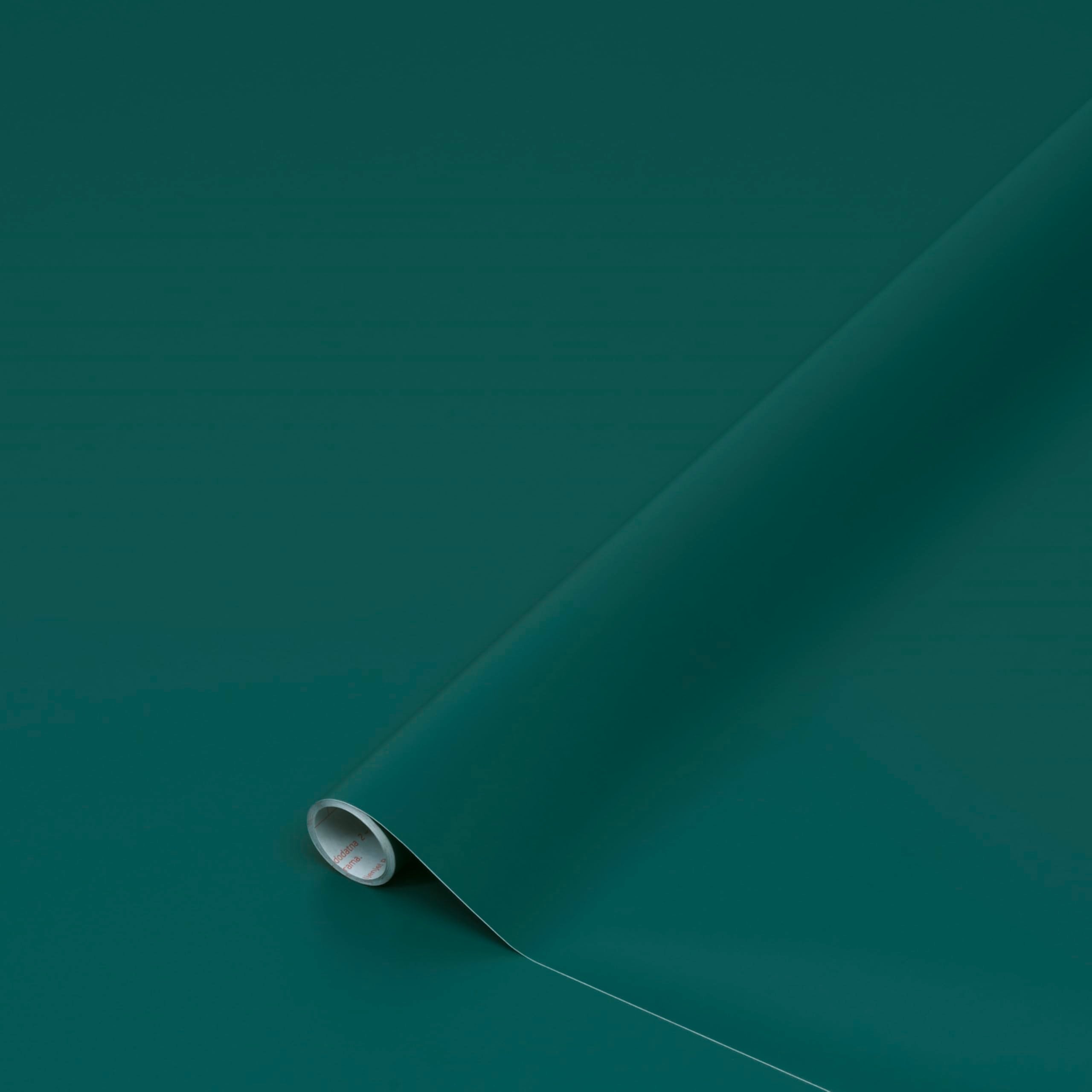 d-c-fix furniture adhesive film plain silk matt Mallard Green 67.5 cm x 15 m - F2008348