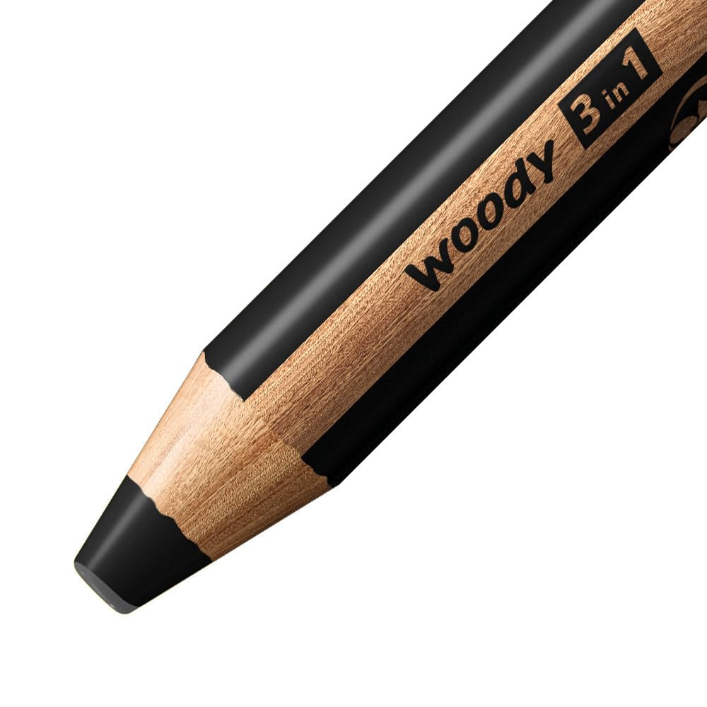 STABILO - colored pencil, watercolor & wax crayon - woody 3 in 1 - 880/76-01