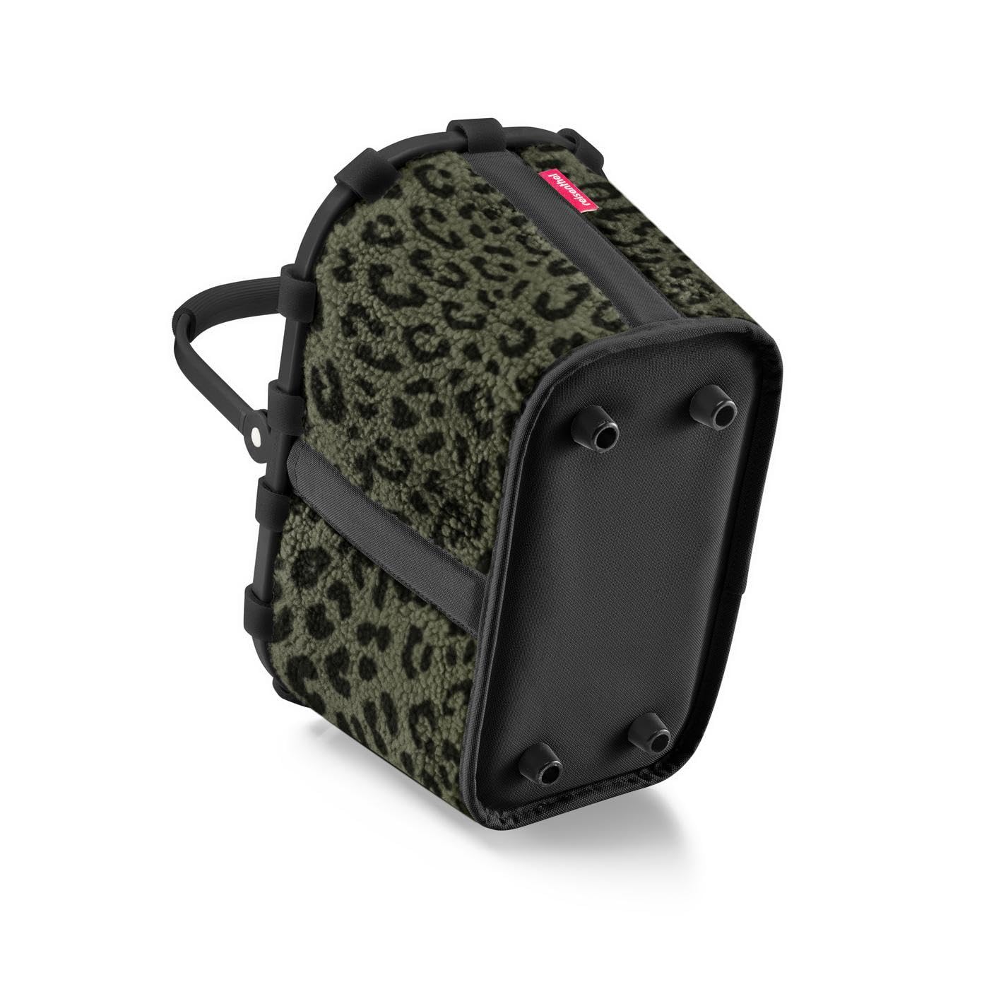 reisenthel carrybag XS teddy leo olive – sturdy shopping basket with practical inner pocket – elegant and water-repellent design - BN5055