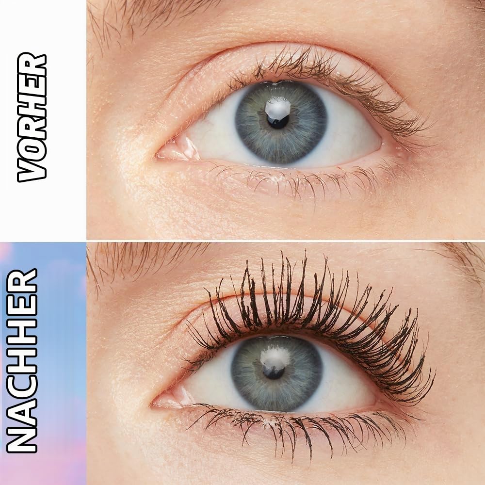 Maybelline New York Mascara neagră pentru gene extrem de lungi, Lash Sensational Sky High Mascara, Very Black, 7,2 ml (pachet cu 3) - B3336001