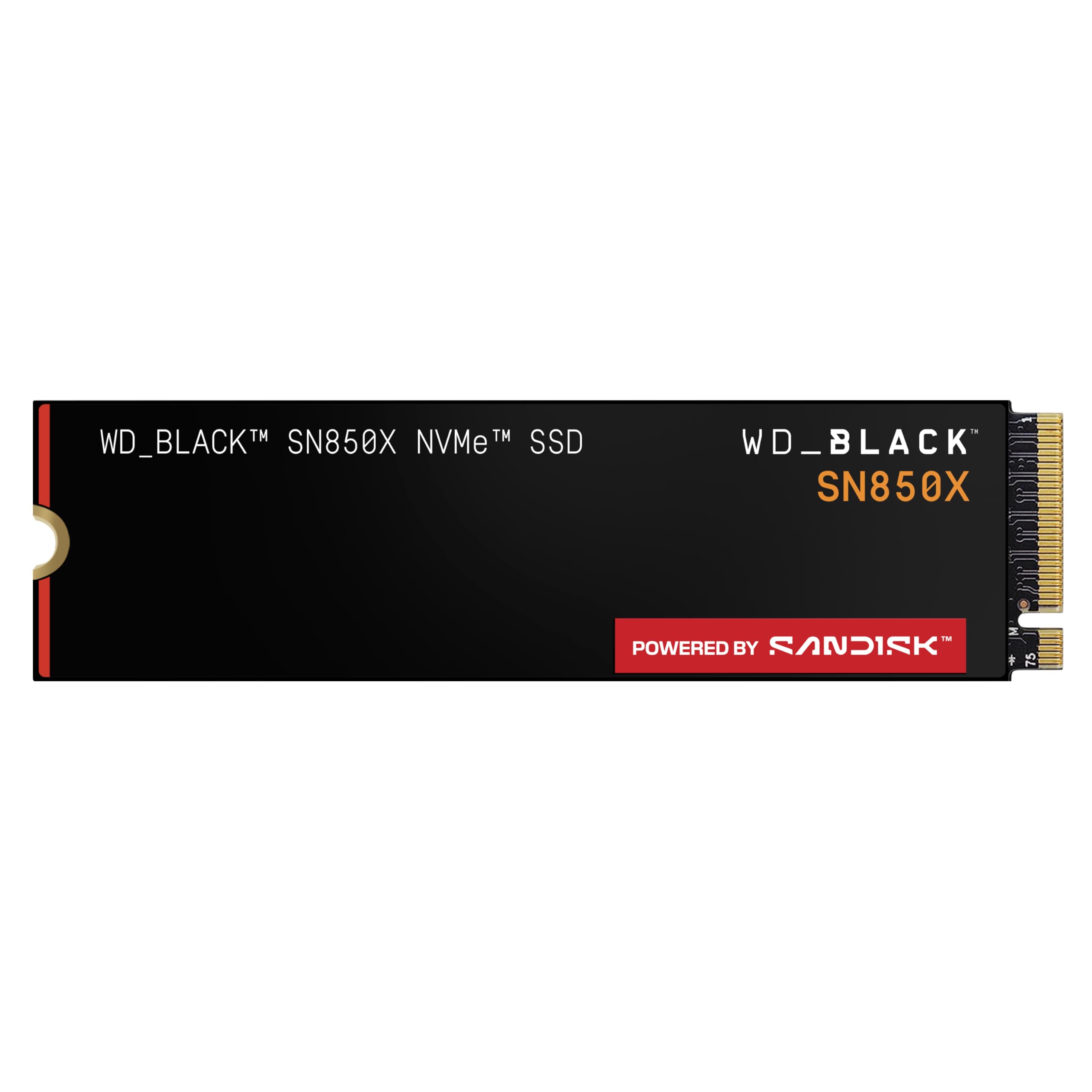 WD_BLACK SN850X NVMe SSD 4TB internal SSD (gaming memory, PCIe Gen4 technology, read 7,300 MB/s, write 6,600 MB/s) black - WDS400T2X0E
