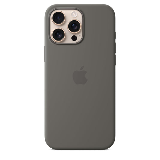 Apple iPhone 16 Pro Max Silicone Case with MagSafe - Stone Gray  - MYYV3ZM/A