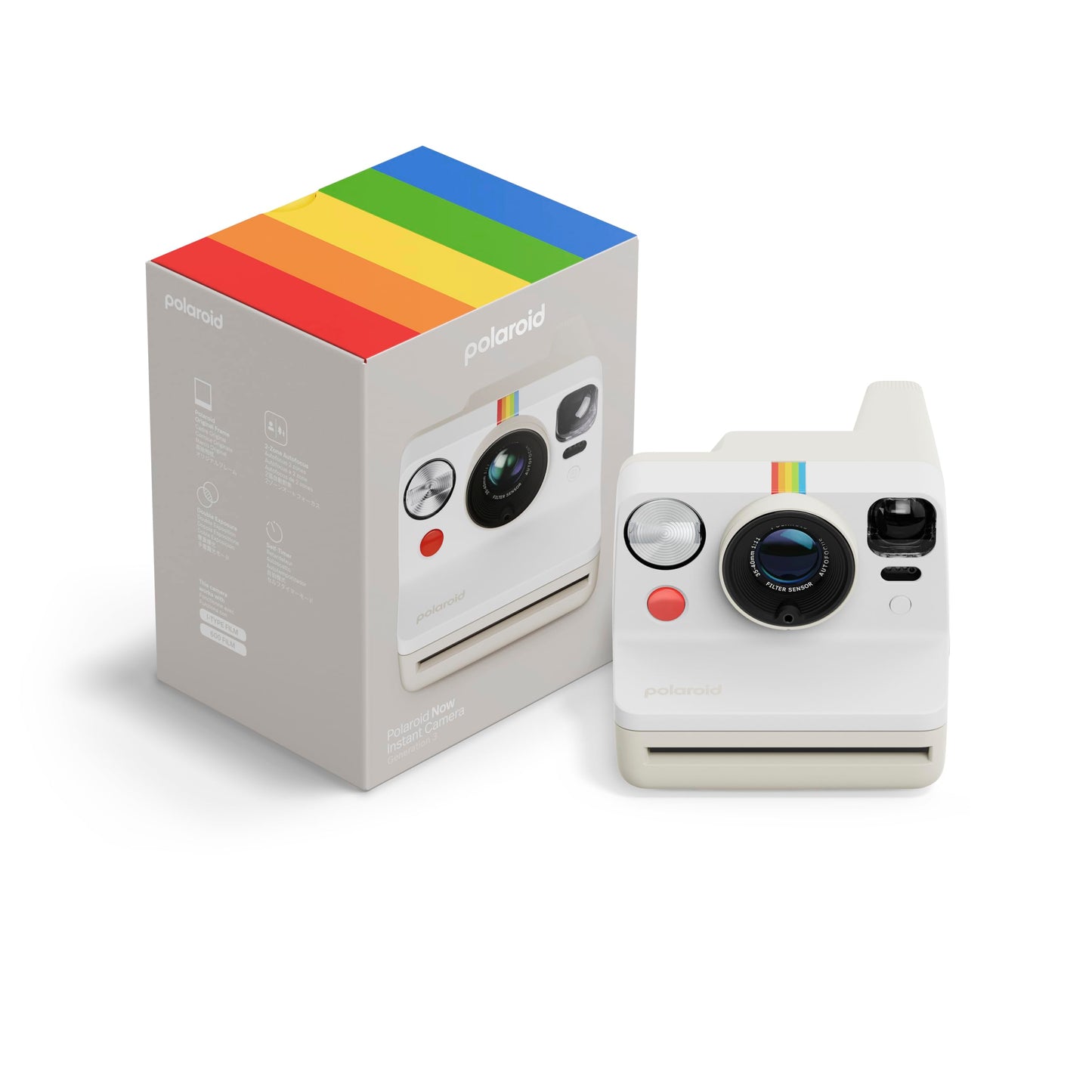 Polaroid – Now Generation 3 – Instant Camera – White (9155)