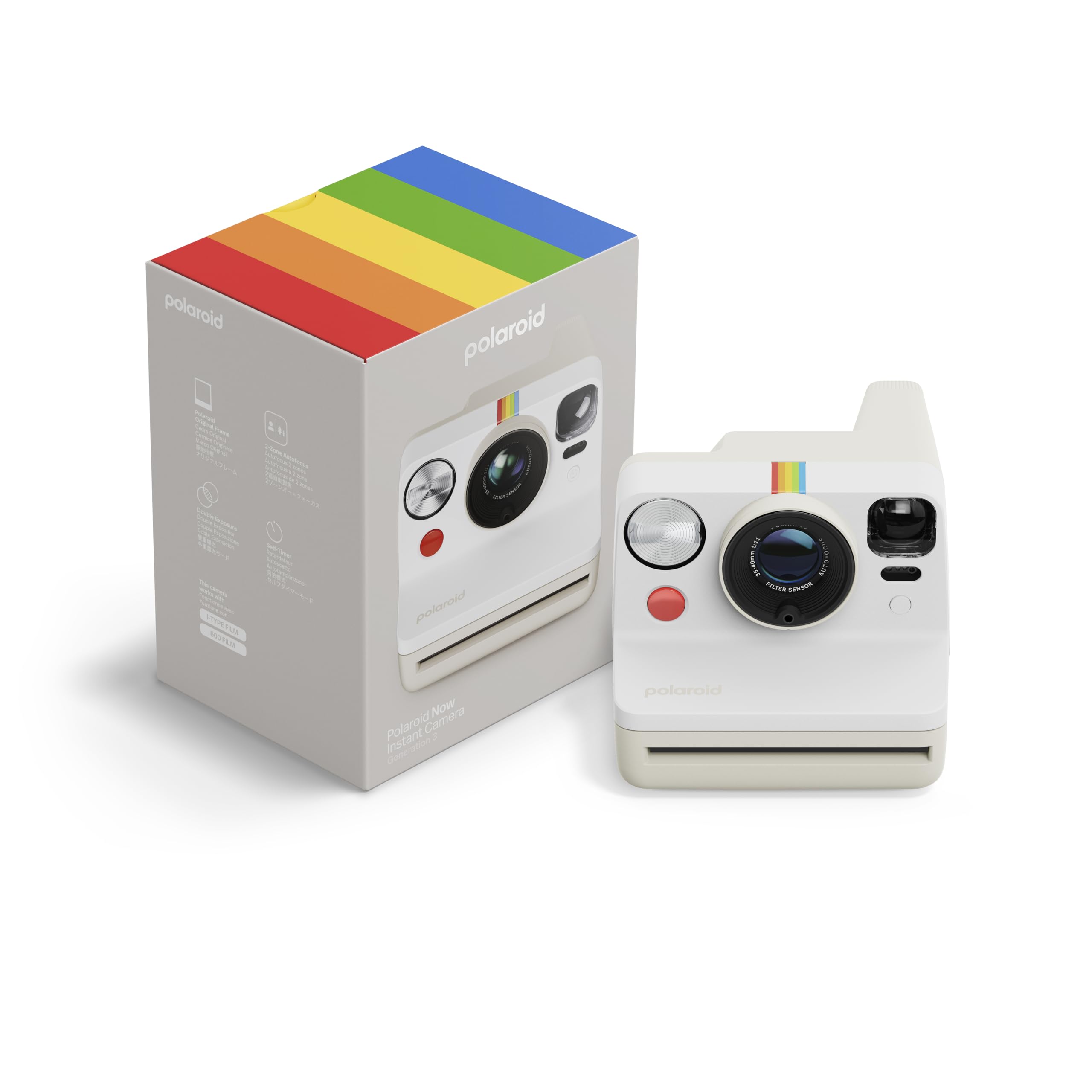 Polaroid – Now Generation 3 – Instant Camera – White (9155)