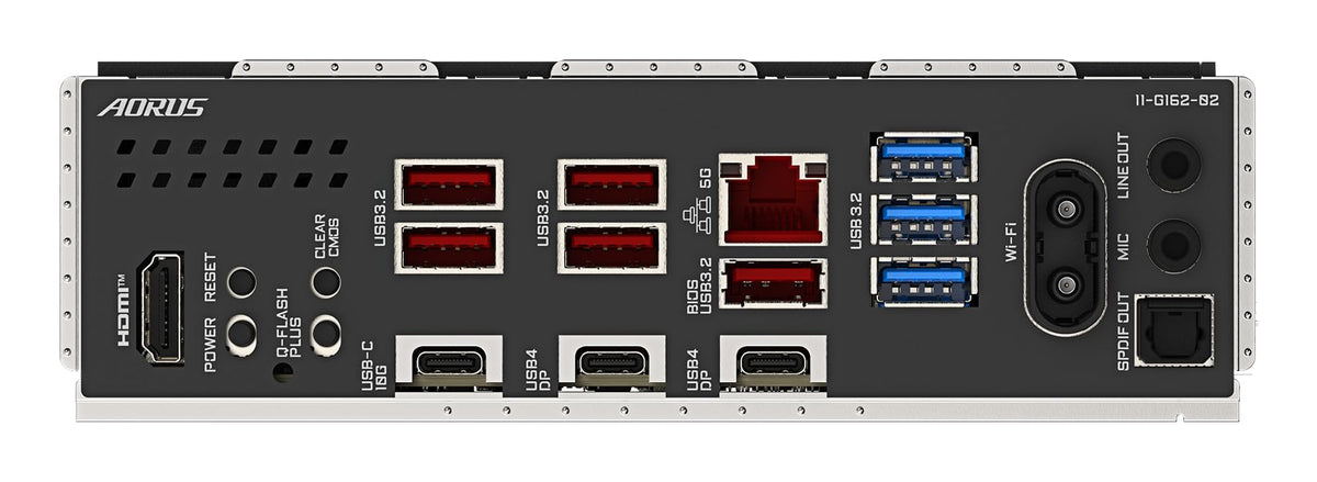 Placa de bază GIGABYTE X870E AORUS Elite X3D – Suportă procesoarele AMD Ryzen 9000, VRM digital 16+2+2 faze, până la 9000 Hz DDR5 (OC), 2 x PCIe 5.0 + 2 x PCIe 4.0, Wi-Fi 7, LAN 5 GbE, USB 4