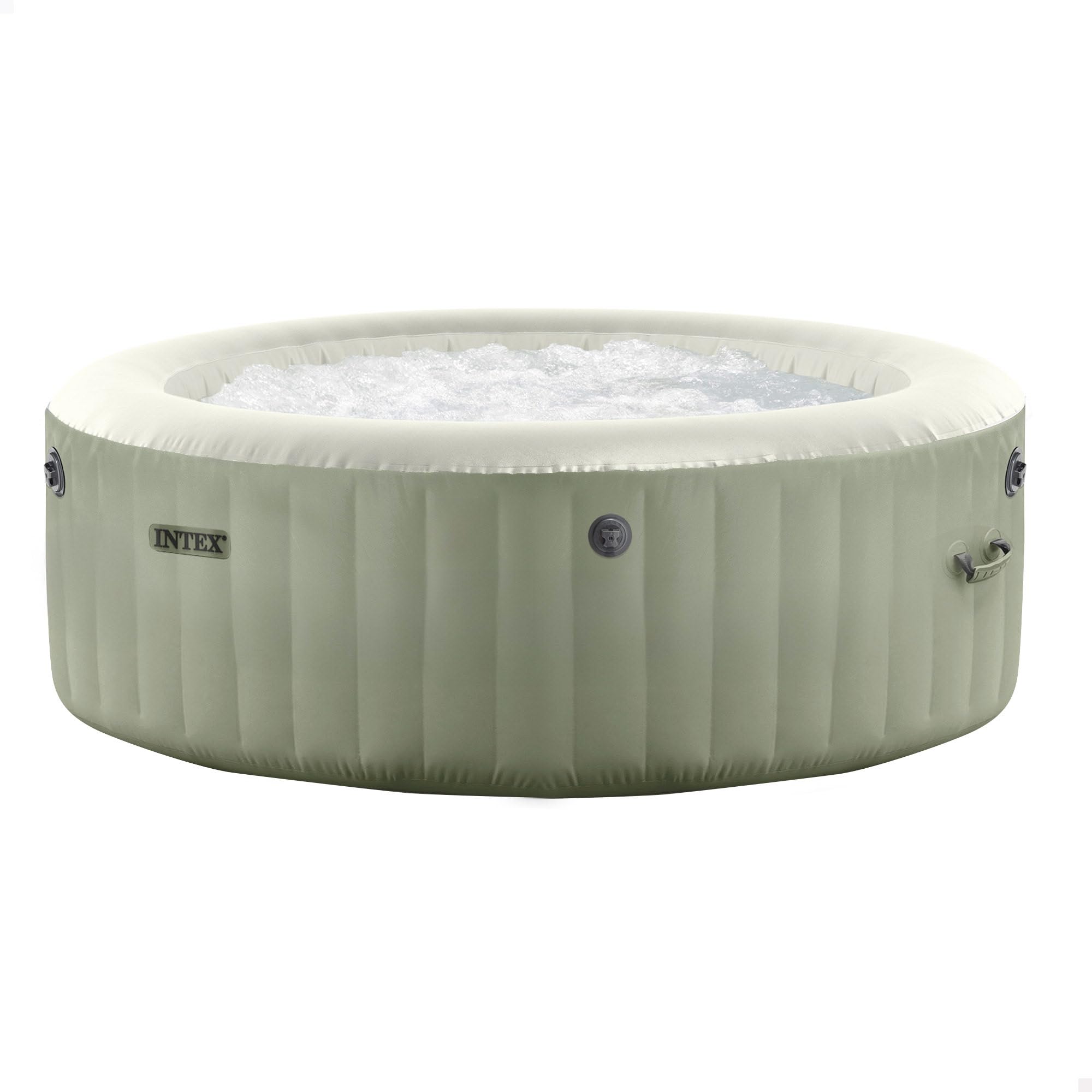 Intex Set Spa Rotund Gonflabil Olive Green cu Bule pentru 4 Persoane 28426NP (196cm x 71cm)