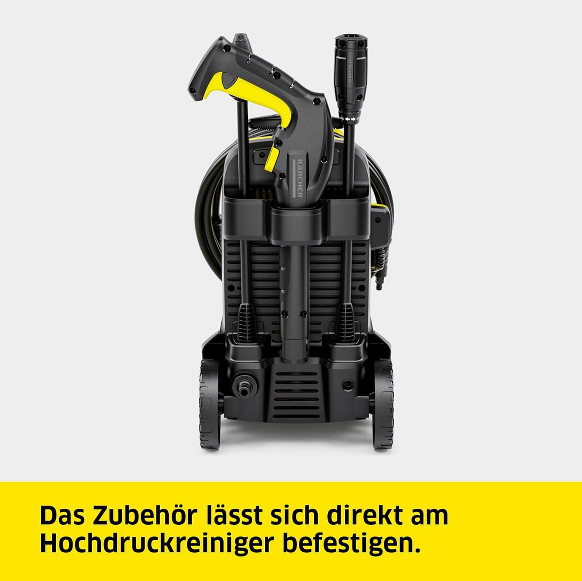 Kärcher High Pressure Cleaner K 4 Classic, Pressure: max. 130 bar, Flow rate: 420 l/h, Area performance: 30 m²/h, Water filter, Weight: 4.6 kg, High pressure hose and gun, Dirt blaster, Spray lance - 1.679-420.0