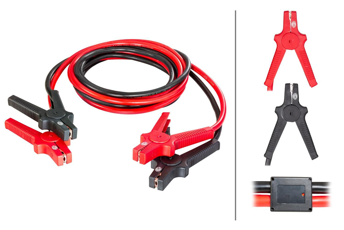 HELLA jumper cable - car jumper cable - 4.5 meters - starter cable for petrol and diesel engines - with carrying bag - 8KS 236 691-001