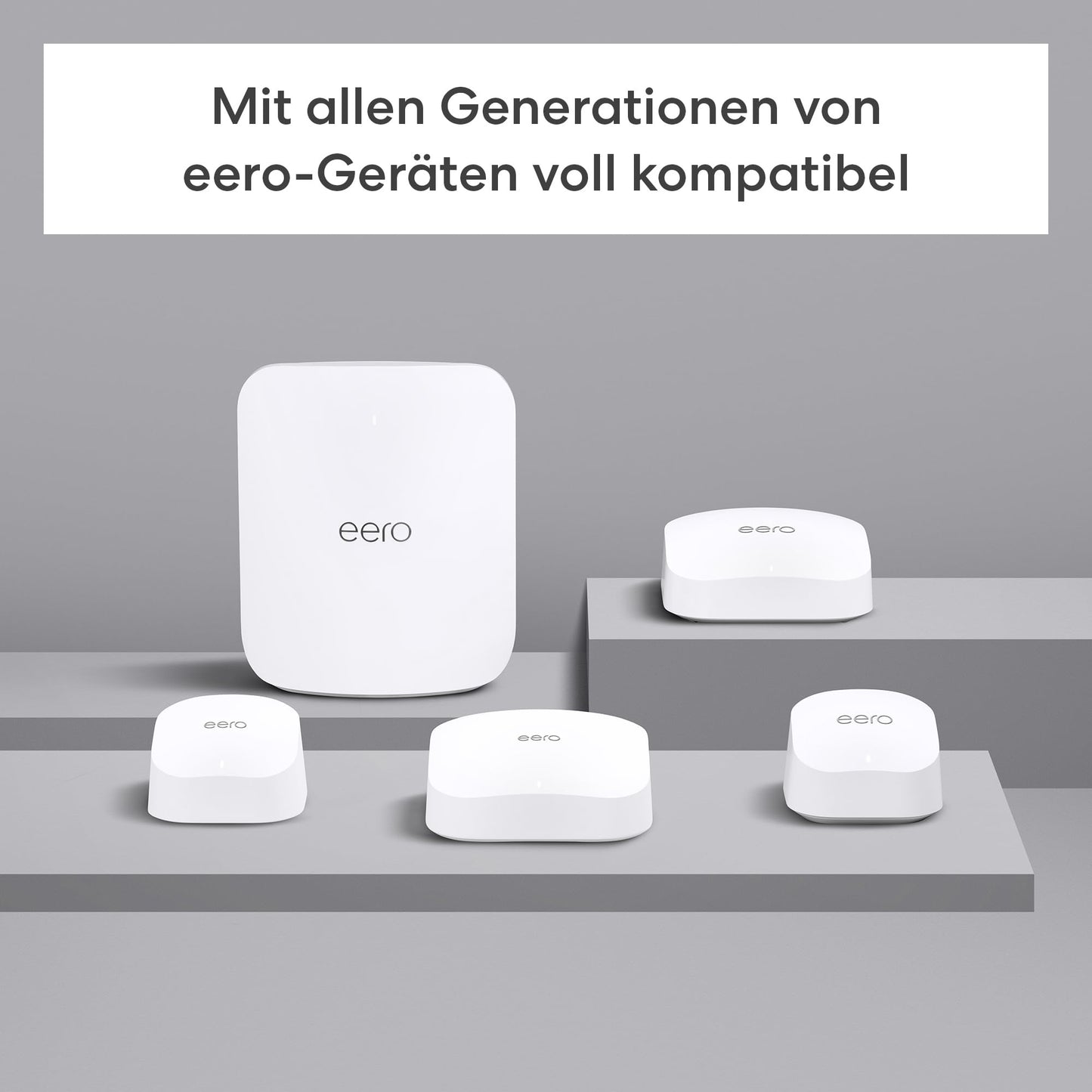 Amazon eero 7 Mesh WiFi Router (Latest Version) | Supports Internet speeds of up to 2.5 Gbps | WiFi coverage up to 560 m² | 3 pack - PA10001