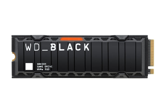 WD_BLACK SN850X NVMe SSD with Heatsink 1 TB internal SSD (gaming memory, PCIe Gen4 technology, read 7,300 MB/s, write 6,300 MB/s) black - WDS100T2XHE