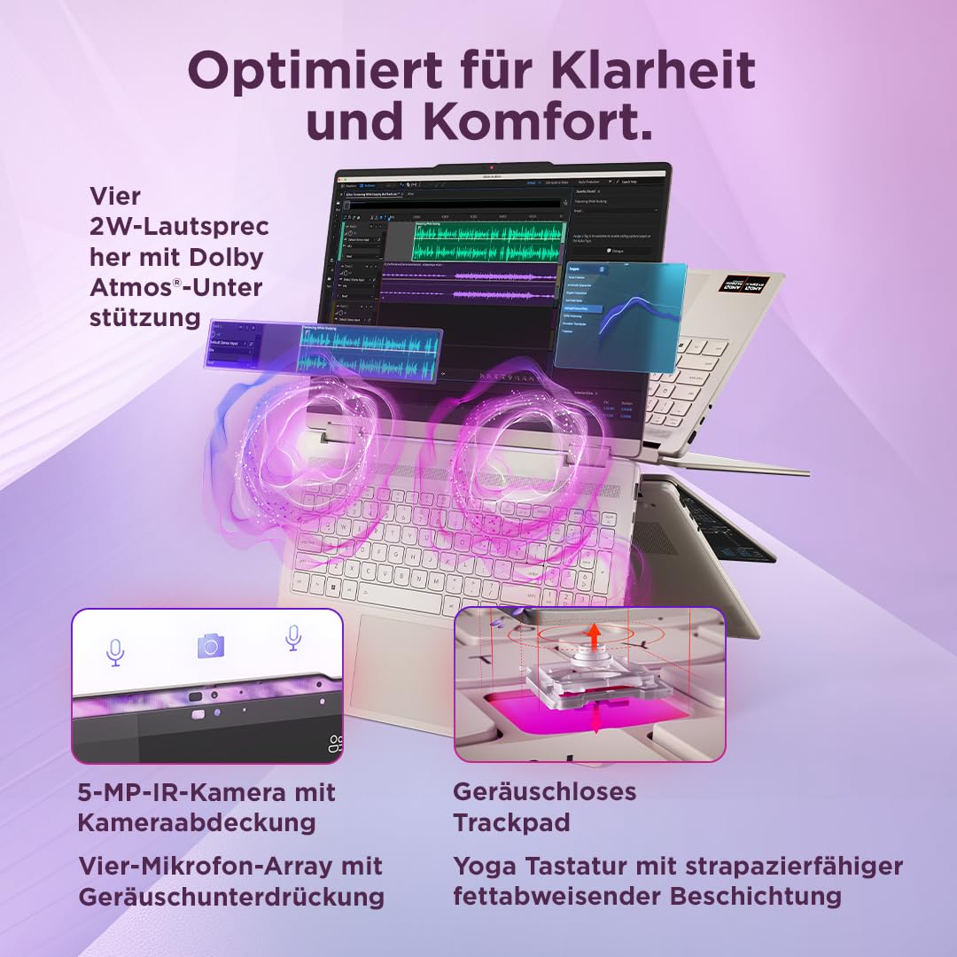Lenovo Yoga 7 2in1 | Laptop | Ryzen AI 7 | 16GB | 1TB | Fără adaptor de alimentare - 83TF0021GE