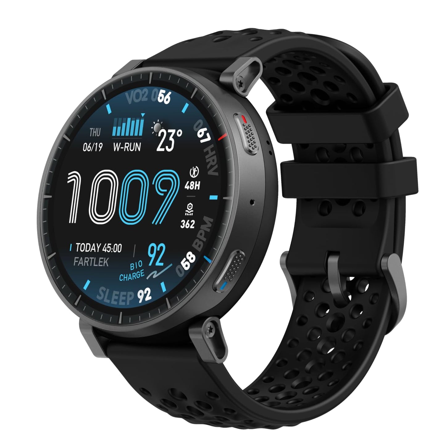 Amazfit Active Max 48mm Smartwatch 1.5" AMOLED display, 25 days battery, offline maps, NFC, GPS, 4GB memory, 170+ sports modes, 5 ATM water protection, heart rate & sleep tracking for Android & iPhone