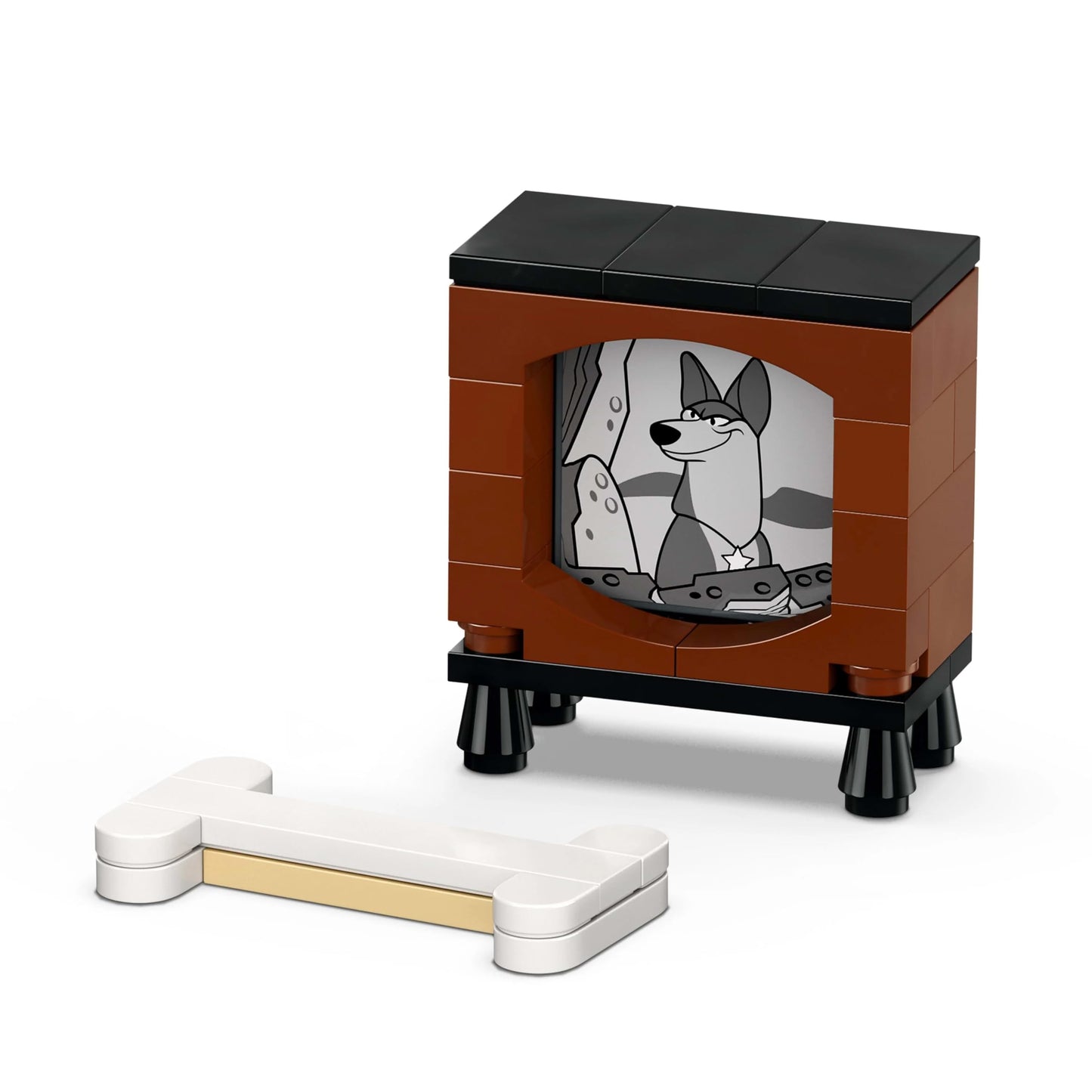 LEGO ǀ Disney Lucky & Penny 101 Dalmatians - Puppy Playset - Animal Figures to Play with Moving Heads, Legs & Tails - Bones & TV - Gift for Girls Ages 6 and Up - 43271