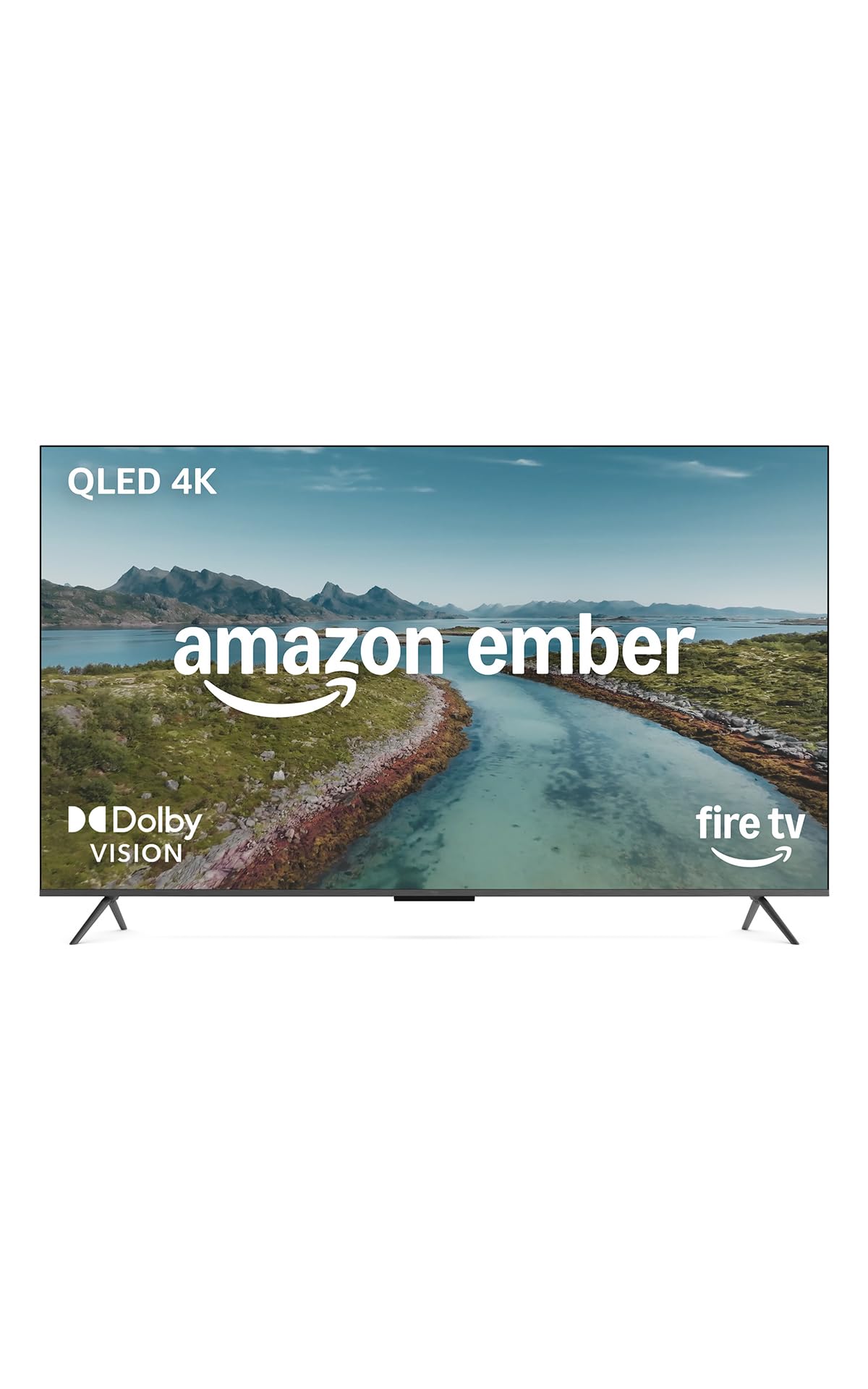 Amazon Ember QLED series with Fire TV (latest generation), 50-inch Smart TV in 4K Ultra HD, HDR10+, Dolby Vision, Dolby Audio, quad-core processor, voice control with Alexa - YKF469-B210