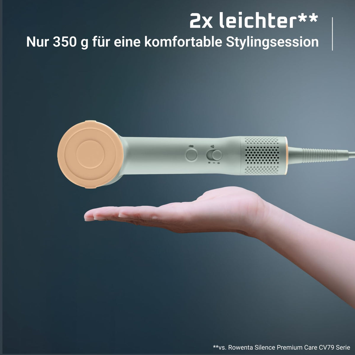 Rowenta Blumia Hair Dryer, High-Speed Motor, 6-mm Magnetic Nozzle - HY5N12E0